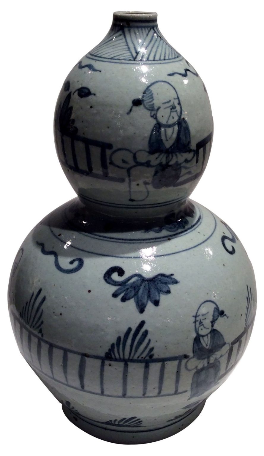 Blue and White Gourd Vase Dessau Home