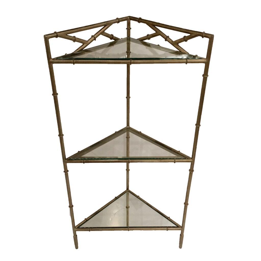 Antique Gold Mirror Top Table - Dessau Home